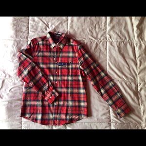 Simply Southern Red Plaid Button Up